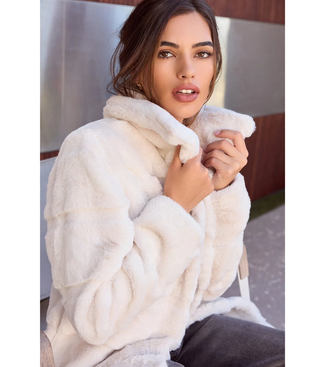 Faux fur trench buy coat