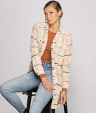 Poised in Plaid Belted Shacket