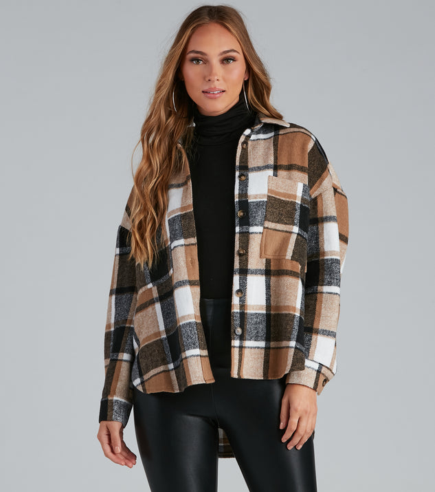 Casual And Chill Plaid Shacket