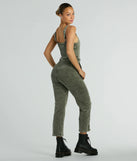 Refresh your fall closet with stylish women's pants like the Stylish Edge Acid-Wash Corduroy Jumpsuit in a sleek fabric and a pant leg style that makes your look unique.