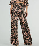 Refresh your fall closet with stylish women's pants like the Flawless Floral High Rise Wide-Leg Satin Pants in a sleek fabric and a pant leg style that makes your look unique.