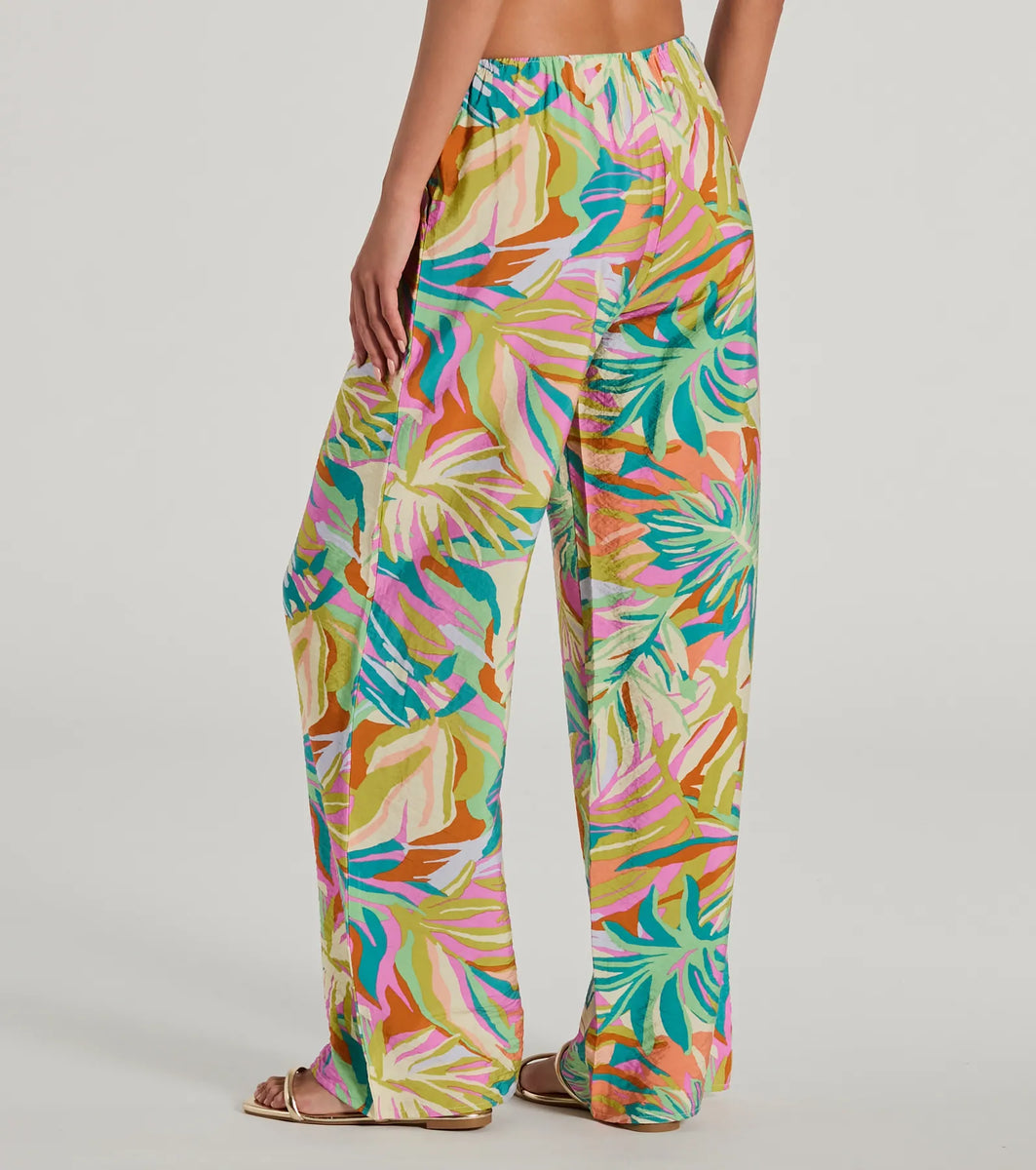 Getaway Retreat High Rise Tropical Pants