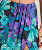 Tropical Vacay High-Rise Slit Midi Skirt