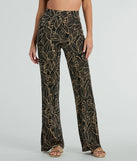 Refresh your fall closet with stylish women's pants like the Island Sun Tropical High Rise Palazzo Pants in a sleek fabric and a pant leg style that makes your look unique.