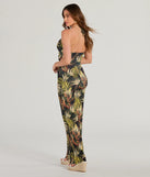 Refresh your fall closet with stylish women's pants like the Tropical Cutie Halter Cutout Wide-Leg Jumpsuit in a sleek fabric and a pant leg style that makes your look unique.