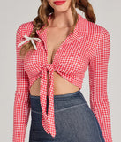 Rodeo Cowgirl Gingham Tie-Front Romper