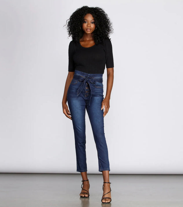 Paper waist jeans best sale