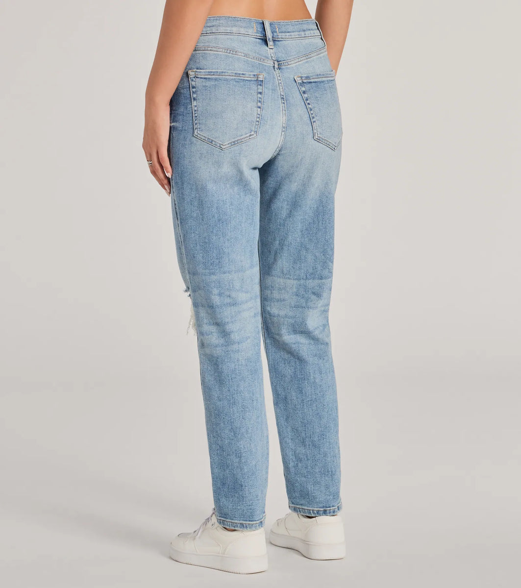 Rocky High-Rise Destructed Boyfriend Jeans