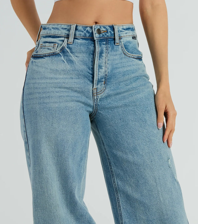 Iconic Staple High-Rise Wide-Leg Jeans