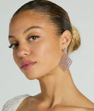 Decadent Beauty Rhinestone Caged Earrings