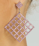 Decadent Beauty Rhinestone Caged Earrings