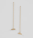 Chic Minimalist 14K Gold Plated Threader Earrings