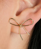 Pretty Style Dainty Bow Stud Earrings