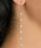 Dainty Chic Pearl Chain Threader Earrings