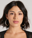 Subtle Shine Large Hoop Earrings