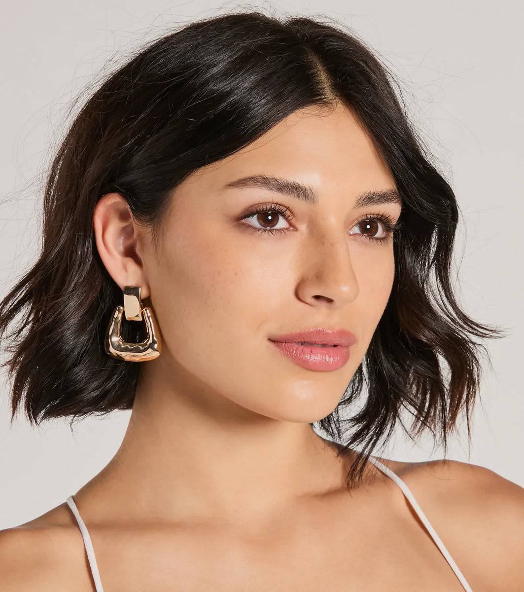 The Best Times Doorknocker Earrings