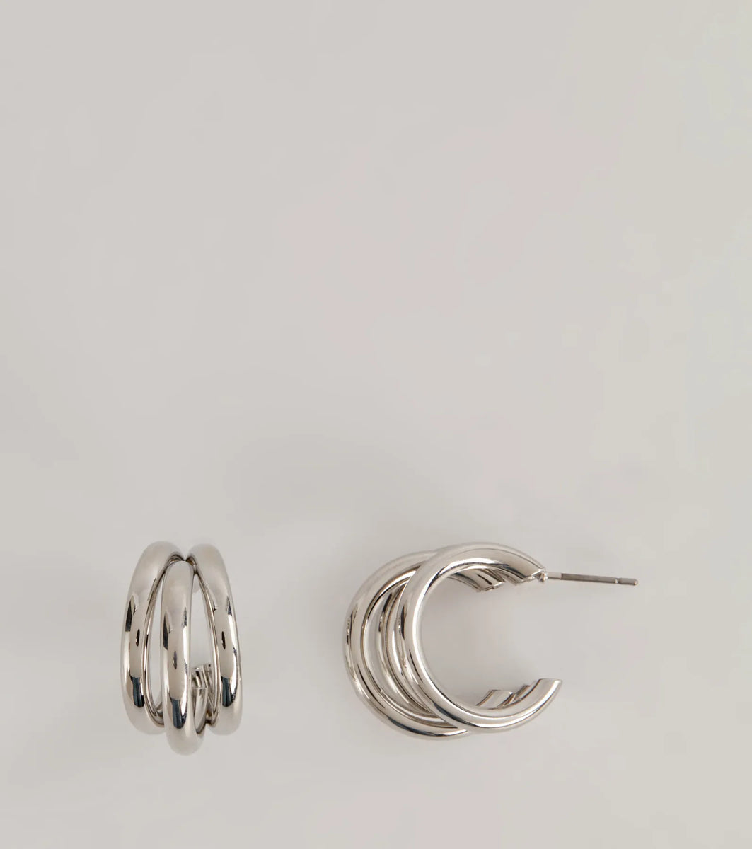 Back To Basics Triple Hoop Earrings