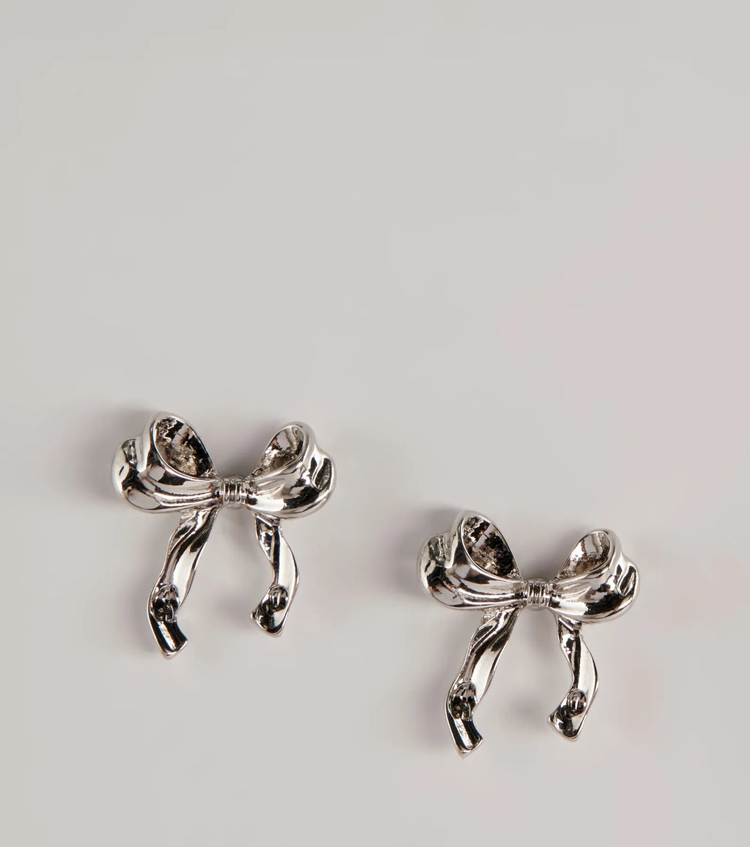 Cute Muse Bow Stud Earrings