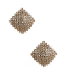 Square Rhinestone Earrings