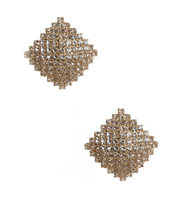 Square Rhinestone Earrings