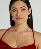 Homecoming jewelry and accessories like the Glam Muse Rhinestone Lariat Necklace And Earrings Set provide the finishing touch to help you dazzle at HOCO 2024!