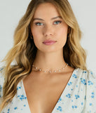 Prettiest Look Dainty Pearl Chain Necklace