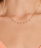 Dainty Little Rhinestone Charms Necklace