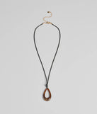 Eclectic Charm Teardrop Stone Necklace