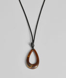 Eclectic Charm Teardrop Stone Necklace