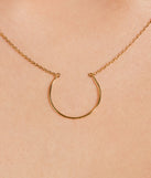 Chic Simplicity Open-Circle Charm Necklace