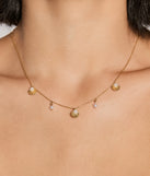 Shell Shocked Faux Pearl Charm Necklace