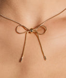 Graceful Bow Necklace