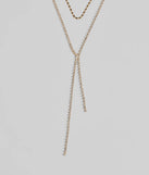 Chic And Dainty Rhinestone Layered Necklace