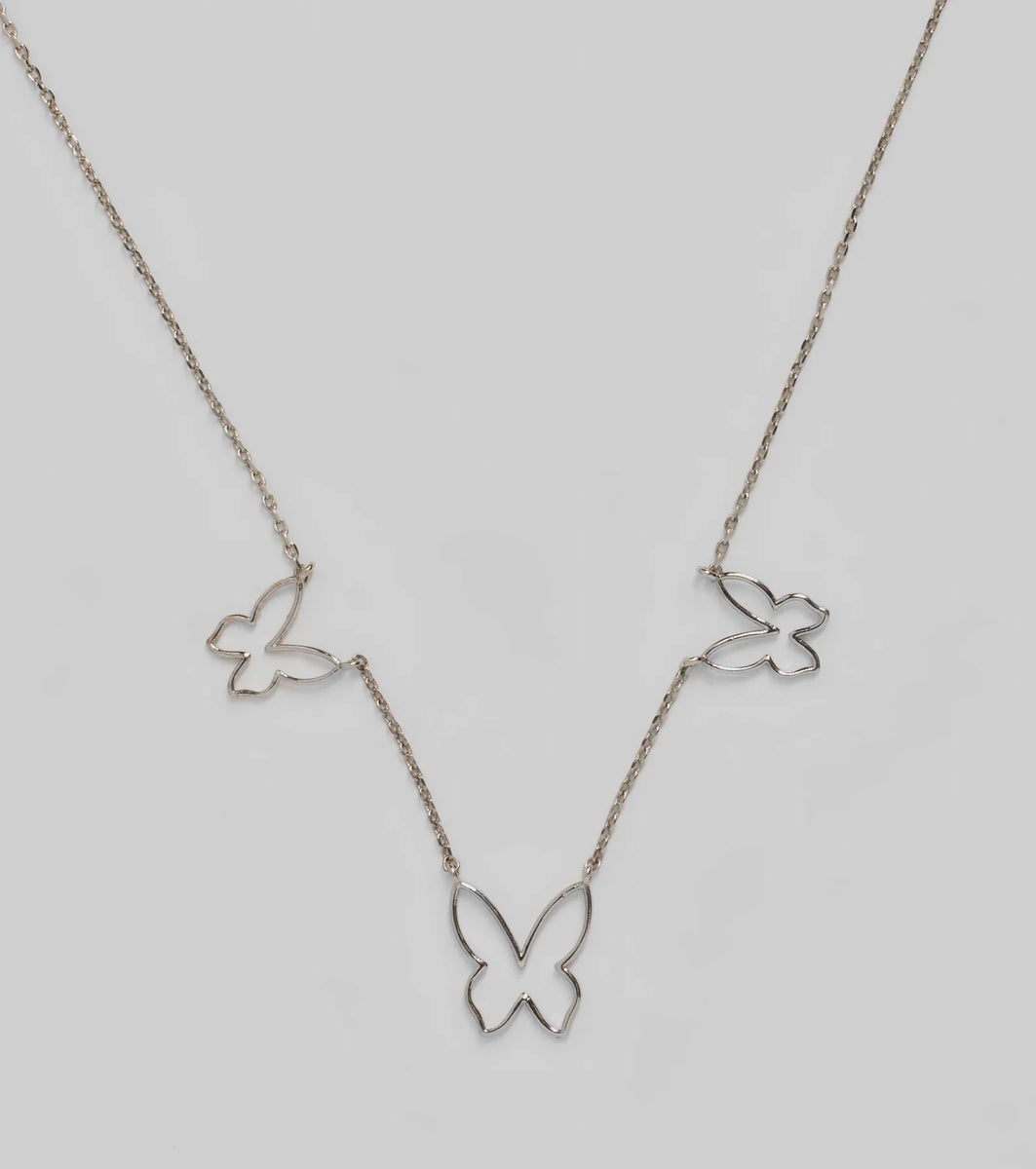 Never Blend In Butterfly Chain Necklace