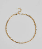 Minimalistic Chain-Link Choker Necklace