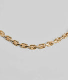 Minimalistic Chain-Link Choker Necklace