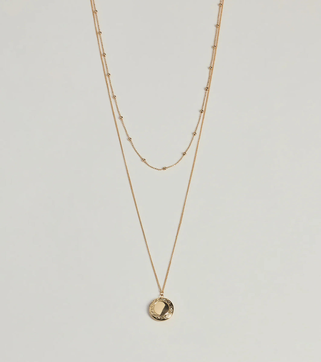 Forever Yours Layered Locket Necklace