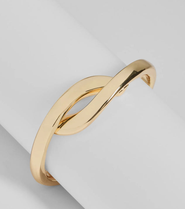 Sleek Structure Cuff Bracelet