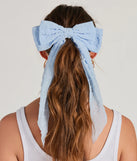 So Charming Polka Dot Chiffon Hair Bow Barrette