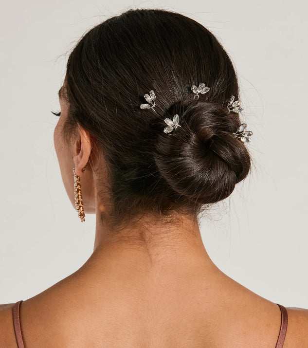 Glittery Addition Rhinestone Hair Pins