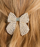 Charming Hour Faux Pearl Bow Hair Clip