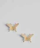 Adorable Pearl And Rhinestone Butterfly Hair Clip Set