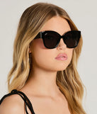 Instantly Chic Oversized Square Sunglasses