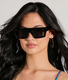 Simply Rad Flat Top Rectangle Sunglasses