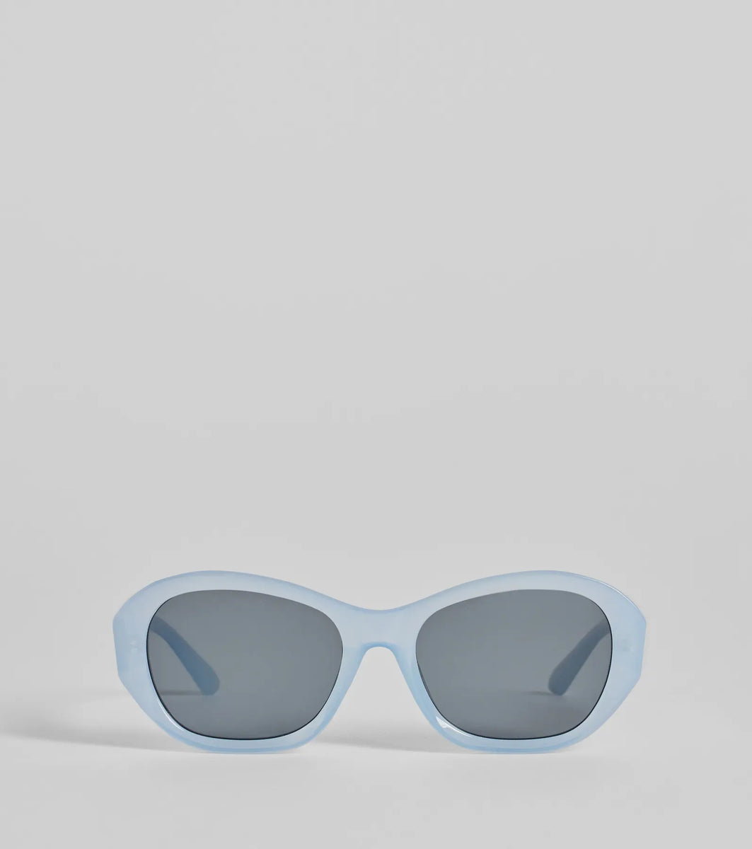 Trend Factor Angled Oval Sunglasses