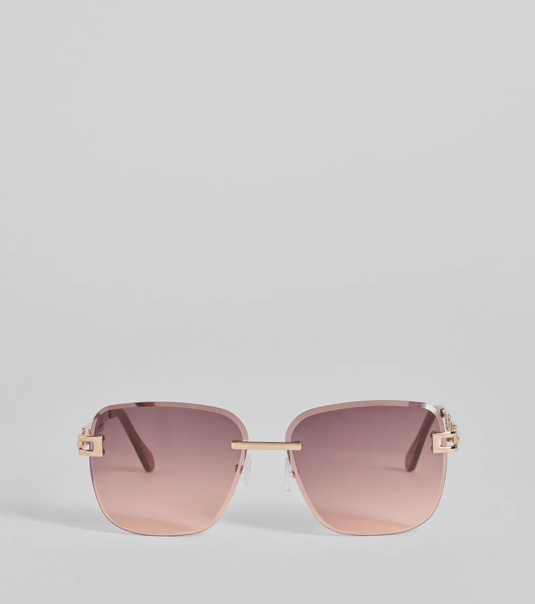 Cutest Vision Chain Link Trim Sunglasses