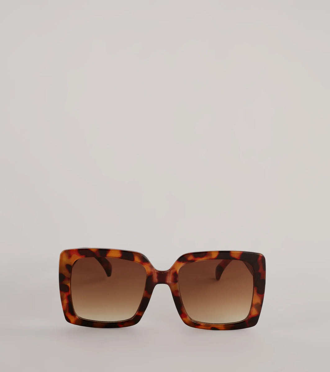 Unfazed Babe Oversized Square Sunglasses