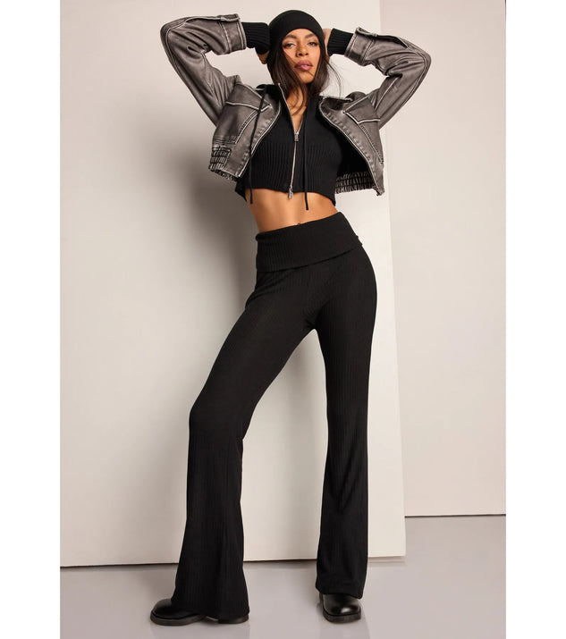 Casual flare fashion pants