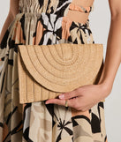 Stylish Day Out Straw Clutch Purse