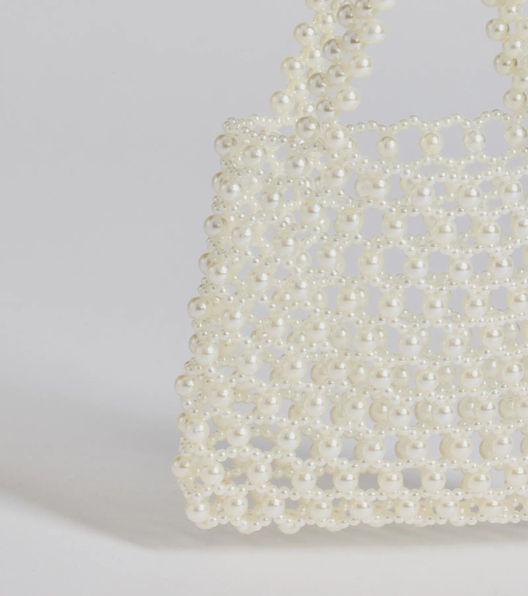 Sweetly Elite Faux Pearl Handbag